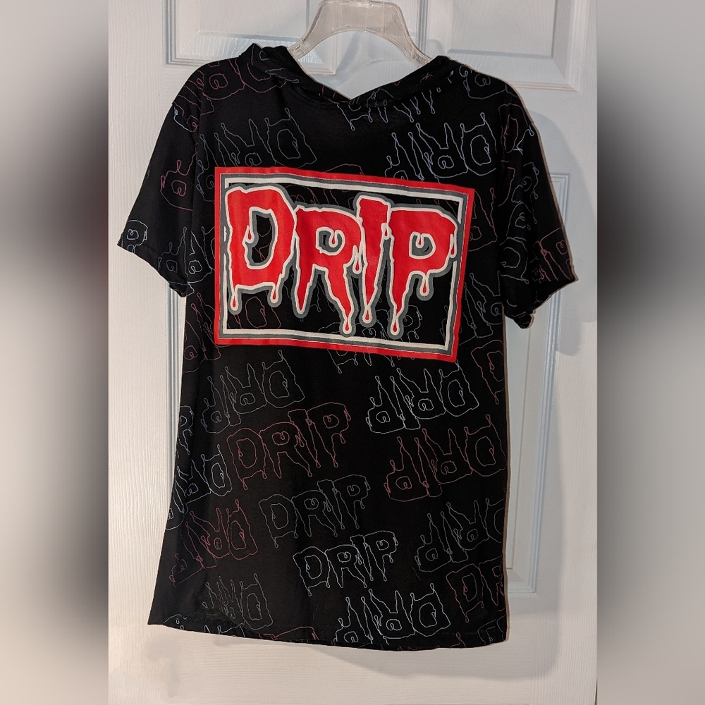 Drip Shirt With Hood By Hustle OG Size Large